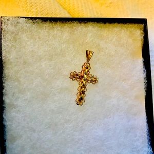 14kt gold over sterling silver Cross Pendant 🤎❤️